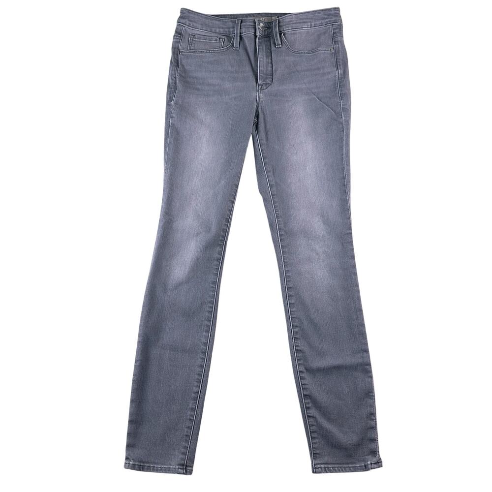 Athleta Jeans Womens 6 Skinny Sculptek Stretch Denim Casual Pockets Comfort Gray